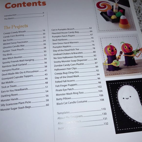"Felt-o-ween" Craft Book-40 scary-cute projects to celebrate Halloween - Picture 11 of 14